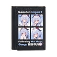 thumbnail image 1 of Cartera Genshin Impact Ganyu con personajes de anime, delgada y plegable, 1 of 4