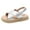 Silver, variant on TOWED22 Girl's Cross Strappy Dress Sandals Open Toe Ankle Strap Cute Summer Flat Sandals Silver,11