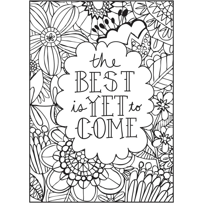 Cra-Z-Art Timeless Creations Adult Coloring Books: Creative Quotes Coloring  Book (16271-6)