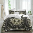 thumbnail image 2 of Vintage Green Bedding 3 Piece Duvet Cover Set Twin Size, Southwestern Geometric Abstract Art Soft Microfiber Comforter Cover with Zipper Closure & Pillowcases, Wrinkle & FadeResistant Quilt Cover, 2 of 9