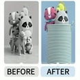 thumbnail image 6 of Foldable Minimalist Striped Laundry Basket Multi Use Collapsible Storage Organizer for Bathroom Bedroom Toy Clothes Home 1 Pack, 6 of 9
