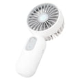thumbnail image 1 of Mini ventilador de mano pequeño ventilador portátil personal velocidad ajustable USB recargable ventilador para viajes en interiores y exteriores blanco YUNYI BRAND Deportes, 1 of 8