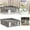 B, variant on Non-Woven Bed Sheet Storage Organizer for Wardrobe, Blanket Quilt Cover, Four-Piece Clothes Storage for Pillows and Shelves, Closet Organization