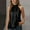 Black#women metallic halter top, variant on Women's Metallic Halter Top Sleeveless Pleated Elegant Dressy Party Work Casual Summer Blouses Gold,L
