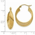thumbnail image 4 of Boucles d'Oreilles Créoles Rondes en Or Jaune 14 K, 4 of 8