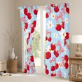 thumbnail image 3 of Homewish Red Cherry Girl Blackout Curtains Set of 2 (52x84 Each),Dreamy Princess Bow Knot Window Curtains,Flower Daisy Polka Dots Curtains and Drapes,Ultra Soft Home Decor, 3 of 6