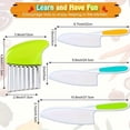 thumbnail image 3 of 5 Pcs Safety Cooking Knife, Plastic Kitchen Knife With Wrinkle Knife, Serrated Edge Plastic Knife For Real Cooking And Cutting Fruit, Bread, Vegetables, 3 of 9