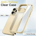 thumbnail image 3 of JETech Case for iPhone 14 Pro 6.1-Inch, Shockproof Phone Bumper Cover, Solid Color Matte TPU Frame, Anti-Scratch Clear Back (Gold), 3 of 6