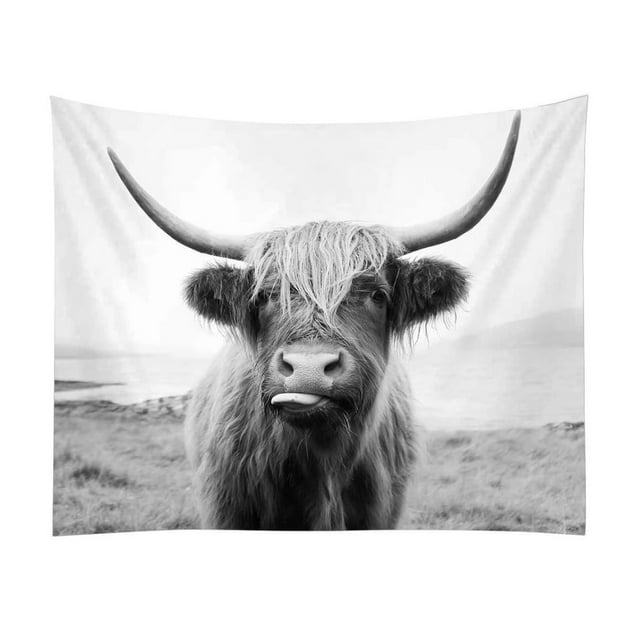 Tapiz estético para habitación de pared que consume ganado, 150 x 100 cm