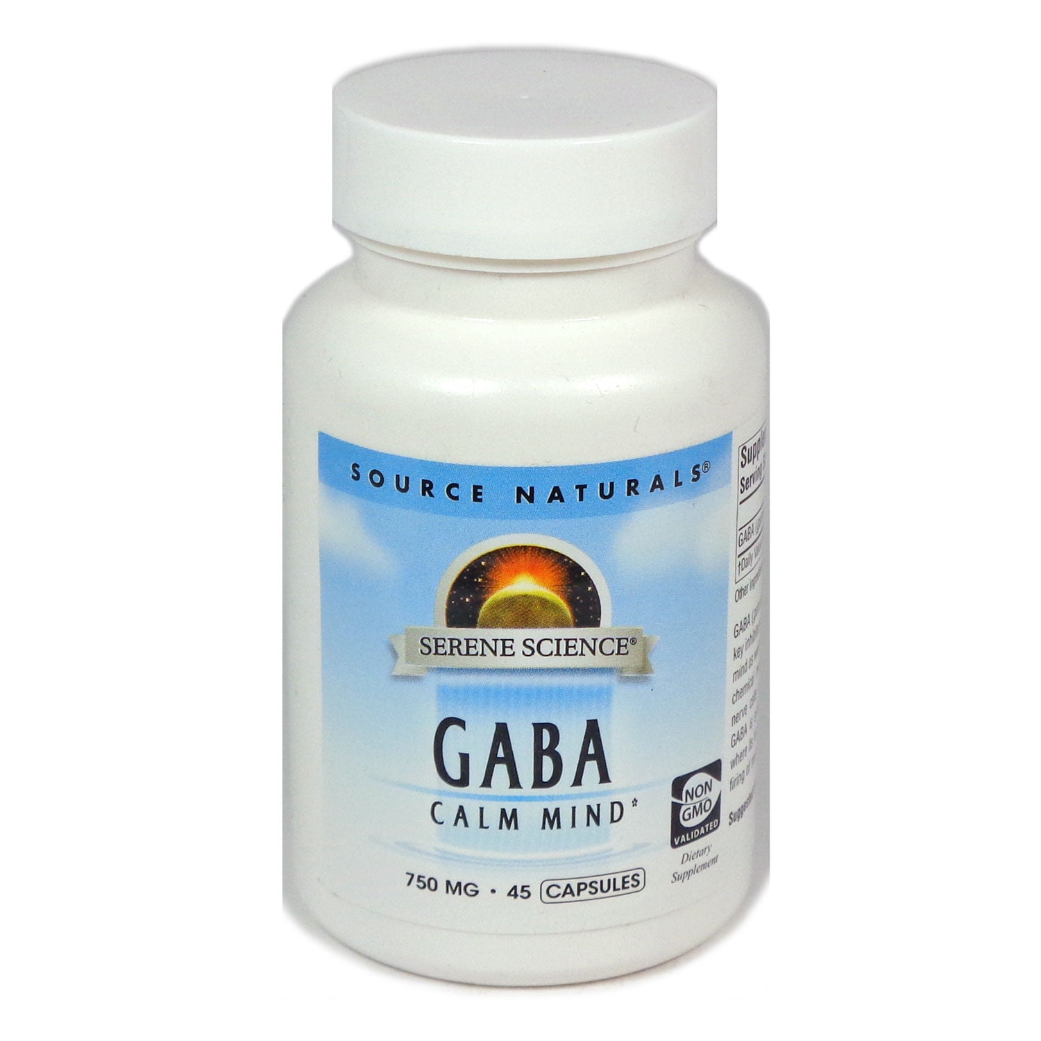 Source Naturals GABA Calm Mind, 750 mg, 45 Ct