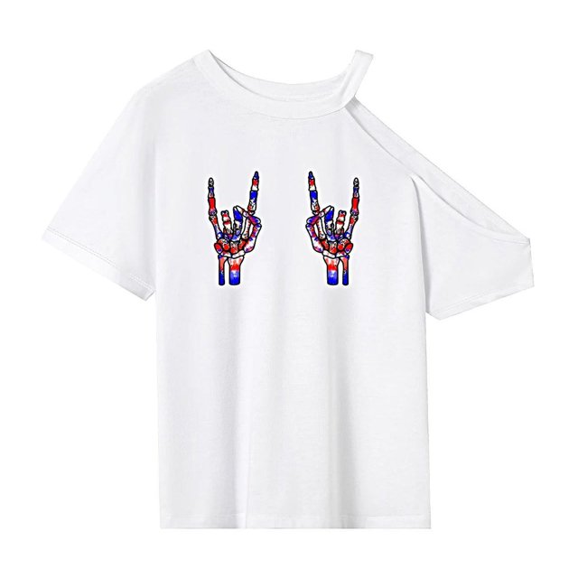 Camiseta para Mujer Ropa de Verano Camisa Informal de Cuello Redondo para Mujer para Mochilero SG