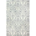 thumbnail image 1 of Bashian R129-IVGY-2.6X8-HG366 Bashian Greenwich Collection Floral Contemporary Wool & Viscose Hand Tufted Area Rug, Ivory & Grey - 2 ft. 6 in. x 8 ft., 1 of 1