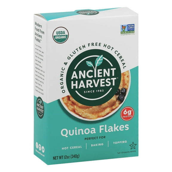 Ancient Harvest Organic Quinoa Whole Grain Gluten-Free Flakes 12 oz (Pack Of 12)