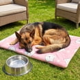 thumbnail image 4 of Thick Warm Pet Sleeping Mat with Soft Polyester Cover and Supportive Filling, All-Season Bed Pad for Cats and Dogs, Crates, Kennels, Floors, Sofas, Carriers, Cars and Travel Rest, Pink, 2XL, 4 of 6