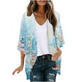 thumbnail image 2 of NJDVHB Cardigan d'Hiver pour Femmes, Blouse Décontractée à Manches Longues avec Poche, 2 of 5