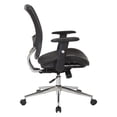 thumbnail image 4 of Mesh Screen Back Manager's Chair with Height Adjustable Arms in Black Fabric, 4 of 8