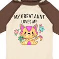 thumbnail image 4 of Inktastic My Great Aunt Loves Me with Cute Kitten and Flowers Boys or Girls Long Sleeve Baby Bodysuit, 4 of 5