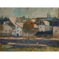 thumbnail image 3 of Ernst Schiess 14x11 Black Modern Framed Museum Art Print Titled - Small Town on Channel, 3 of 5