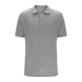 thumbnail image 4 of COSFO Short Sleeve Men's Polo Shirts Collared Casual Tops Jacquard Loose Pullover Mens Classic T-Shirt, 4 of 6