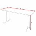 thumbnail image 3 of Cain 66" x 24" Training Table- Ash Grey, 3 of 5