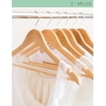 thumbnail image 5 of 30 Ganchos Para Ropa Madera Elegante Premium Antideslizantes Color Natural, 5 of 5