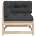 thumbnail image 6 of vidaXL Patio Sofa Corner with Cushions Solid Wood Pine, 6 of 9