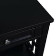 thumbnail image 6 of Resenkos 36'' Farmhouse Pine Wood Console Table Entry Sofa Table with 4 Drawers & 1 Storage Shelf for Entryway Living Room, Black, 6 of 15