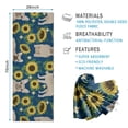 thumbnail image 2 of French Bulldog Sunflowers Floral Hot Yoga Mat Towel Non Slip for Hot Yoga - Quick-Drying Yoga Mat Cover with 4 Corner Pockets with Travel Bag - Hot Yoga Towel Non Slip 74"x26", 2 of 6