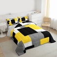 thumbnail image 3 of Castle Fairy Teens Minimalist Square Twin Comforter Sets,Vintage Geometric Bedding Set, 3 of 8