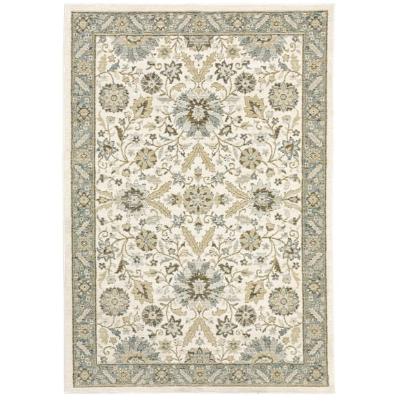 Oriental Weavers Andorra Area Rug 8918I Traditional Stone Bordered Bulbs 1' 10" x 3' 2" Rectangle
