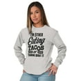 thumbnail image 3 of Eating Tacos or Thinking About Them Long Sleeve TShirt Men Women Brisco Brands M, 3 of 6