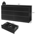thumbnail image 7 of Algherohein Wood Black 6 Drawer Dresser for Bedroom,Tall Dressers Chest of Drawers,Adult, 7 of 7