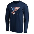 thumbnail image 2 of Men's Navy St. Louis Blues Banner Wave Logo Long Sleeve T-Shirt, 2 of 3