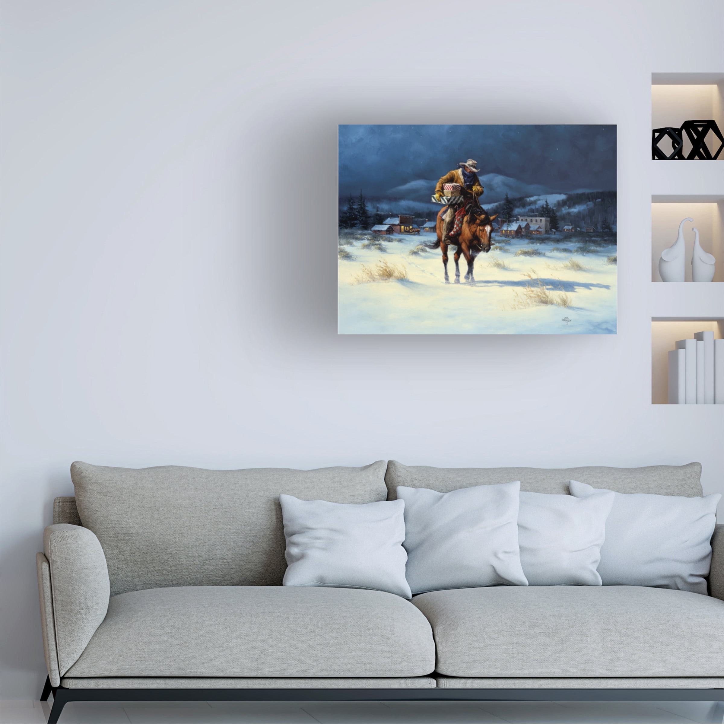 Jack Sorenson 'Bringing Christmas Home' Canvas Art