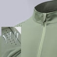 thumbnail image 2 of pstuiky camisetas de manga larga para hombre, Camisa deportiva de manga larga con cuello alto, ligera, transpirable y de color liso con cremallera para hombre Tops de talla grande para hombre xxl, 2 of 6