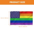 thumbnail image 3 of Fade Resistant Gay Rainbow Flag LGBTQ Flag Outdoor Gay Flag Decoration for Parade, 3 of 8