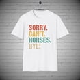 thumbnail image 2 of Horse t-shirts, Sorry Can't Horse tee, Animal tee, Horse Lovers Gift, 2 of 2