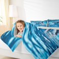 thumbnail image 4 of Feelyou 3D Dolphin Teens Full Size Comforter Sets, Kawaii Blue Sealife Bedding Comforter Set, Ocean Marine Animal Reversible Bedding Sets, Super Cozy Room Decor, 3-Piece, 4 of 8