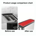 thumbnail image 4 of IPEWLEX Universal Silicone Toaster Cover - 10.8x4.1, Antidust, Insect-Proof, Heat Resistant (-40 to +230℃), Easy Clean, for Kitchen Appliances, 4 of 6
