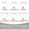 thumbnail image 5 of BedLuxury 146.5'' U shape Modular Sectional Sofa with Movable Ottomans, Modern Chenille Deep Seat Couches for Living Room, Apartment, Office, 4-Seat, Grey, 5 of 10