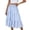 Light Blue, variant on Hurxie Long Skirts for Women Summer Boho Beach Vacation Clothes Pleated High Waisted Flowy Maxi Skirt with Pockets Hot Pink,L