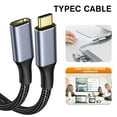 thumbnail image 2 of liraijei USB-C 3.1 Extension Cable C Male C Female Type-C Cable Fast n,1 Charging Y9Y6, 2 of 8