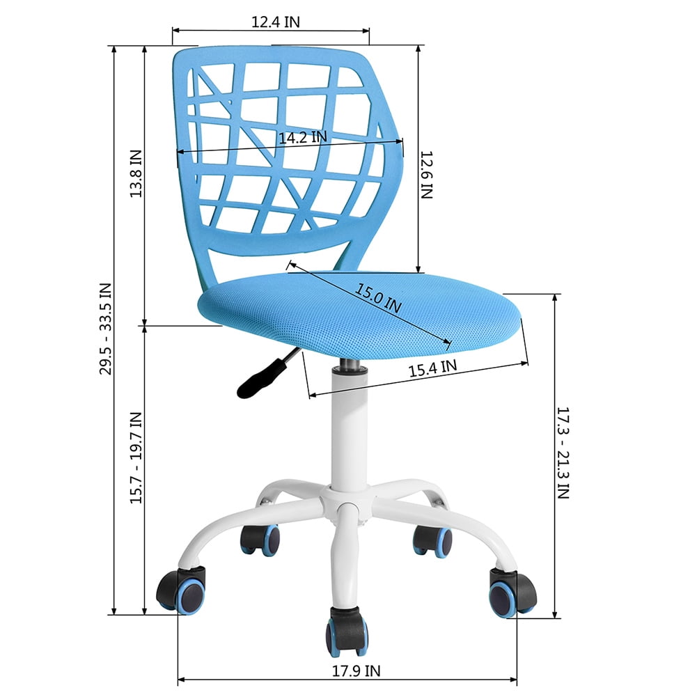 Kepooman Office Chair - Modern Height Adjustable Comfort Swivel Desk Chair, Blue Kepooman Office Chair - Modern Height Adjustable Comfort Swivel Desk Chair, Blue
