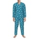 thumbnail image 3 of Balery Sea Turtle Pijama para Hombre de Dos Piezas con Manga Larga, Conjunto de Dormir y Descanso Suave con Bolsillos-Large, 3 of 7