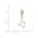 925 Sterling Silver Music Note (9x15mm) Pendentif / Charme – image 2 sur 2