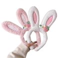 thumbnail image 2 of Plush Easter Bunny Ears Headband for Girls Rabbit Ear Head Bands, 2 of 4