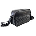 thumbnail image 4 of Neceser Coach Hombre Gris Oxford Con Logos Negros, 4 of 6