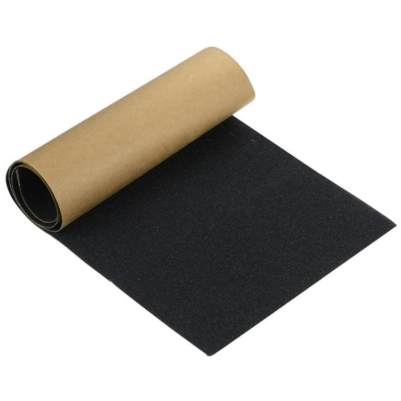 Uxcell Grip Tape Sheet Non Slip Waterproof Grind Sandpaper for Skateboard Skate Scooter Stair Black