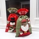 thumbnail image 3 of 1 bolsa de regalo con cordón de Navidad, bolsa de regalo grande de arpillera para muñeca estéreo, bolsa de almacenamiento de regalo (Santa Claus) Fokelyi ZYY-2707, 3 of 5