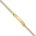 thumbnail image 1 of 14k Flat Figaro Link ID Bracelet (Weight: 4.52 Grams, Length: 7 Inches), 1 of 2